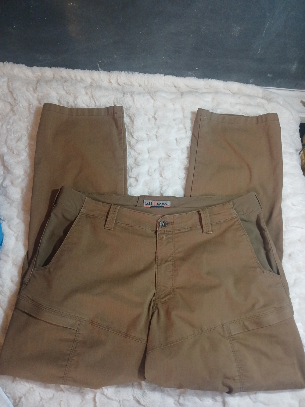 5.11 Tactical Series Cargo Pants Mens 38×32 Coyote Brown Canvas
